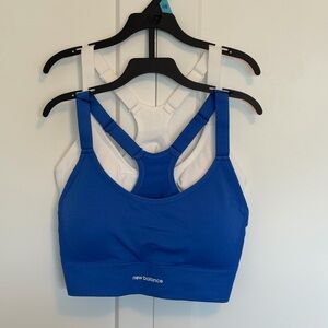 New Balance Women's Sports Bras in Blue and White